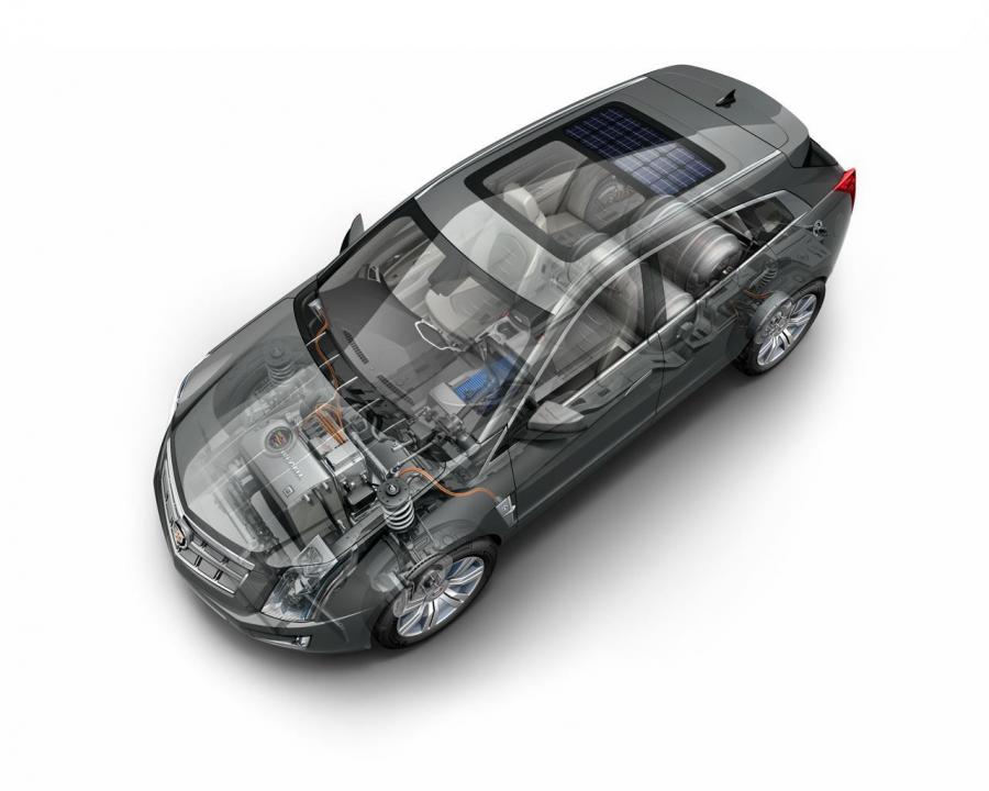 Схема Cadillac Provoq Fuel Cell Concept 2008 года  (фото 2 из 31)